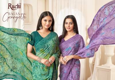 RUCHI RAGAA GEORGETTE VOL-16 38101A TO 38103D DESIGNER SAREE WHOLESALER IN INDIA